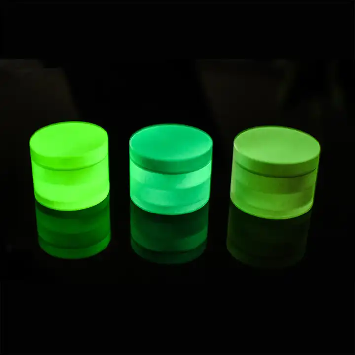 Diameter 40mm 50mm 55mm 63mm Tobacco Herbs Grinder Crusher Glow in Dark