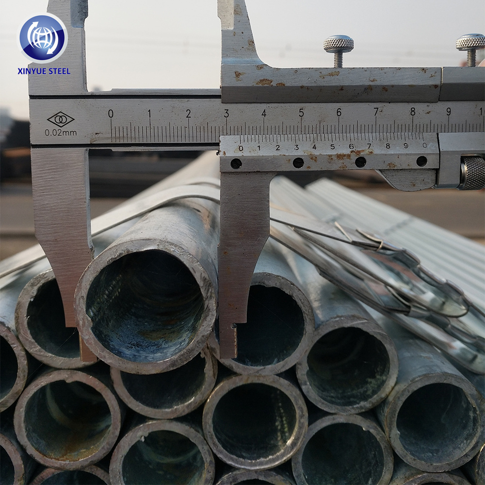 xinyue DN15 DN20 DN25 DN32 DN40 DN50 DN65 DN80 hot dip galvanized ERW weld steel pipe