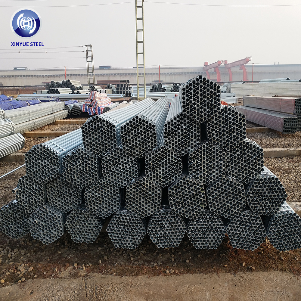 xinyue DN15 DN20 DN25 DN32 DN40 DN50 DN65 DN80 hot dip galvanized ERW weld steel pipe