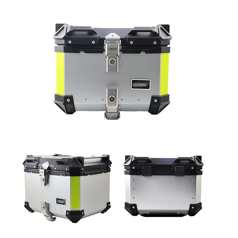 Waterproof  Motorcycle Tail Box Trunk Scooter Real Food Delivery Aluminum Top Case Box