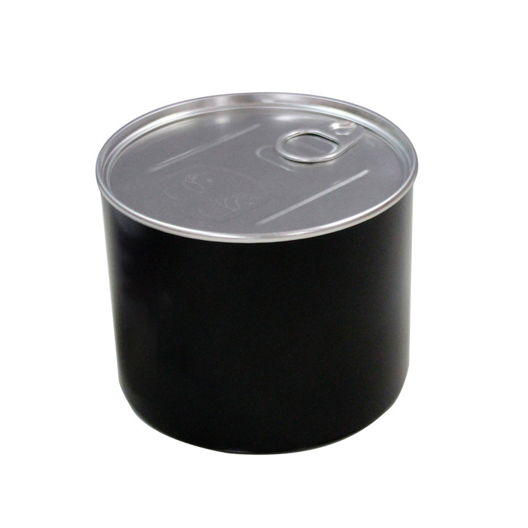 Wholesale Printing Design Food Grade Round Tin Cans Packaging Metal Gift Box With Pry Lid Food Tea Coffee Cake Cookie Tin