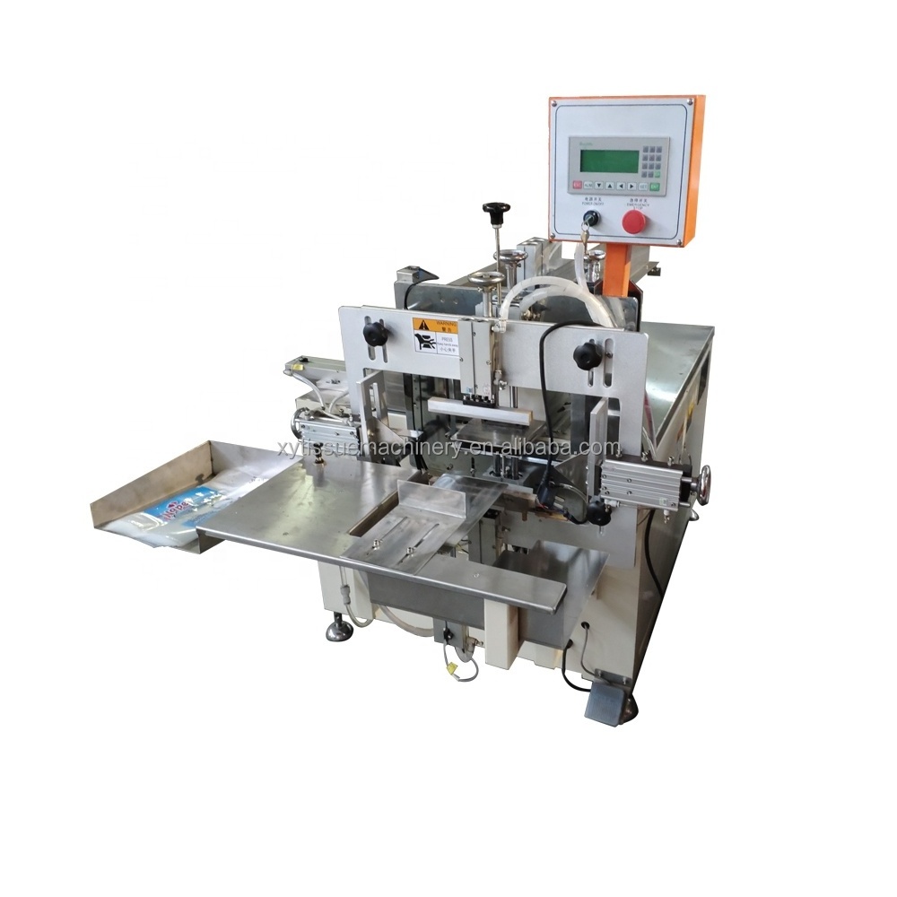 Semi Automatic Plastic Bags Serviette / Toilet Roll / Napkin Paper / Facial Tissue / Hand Towel Packing Sealing Machine