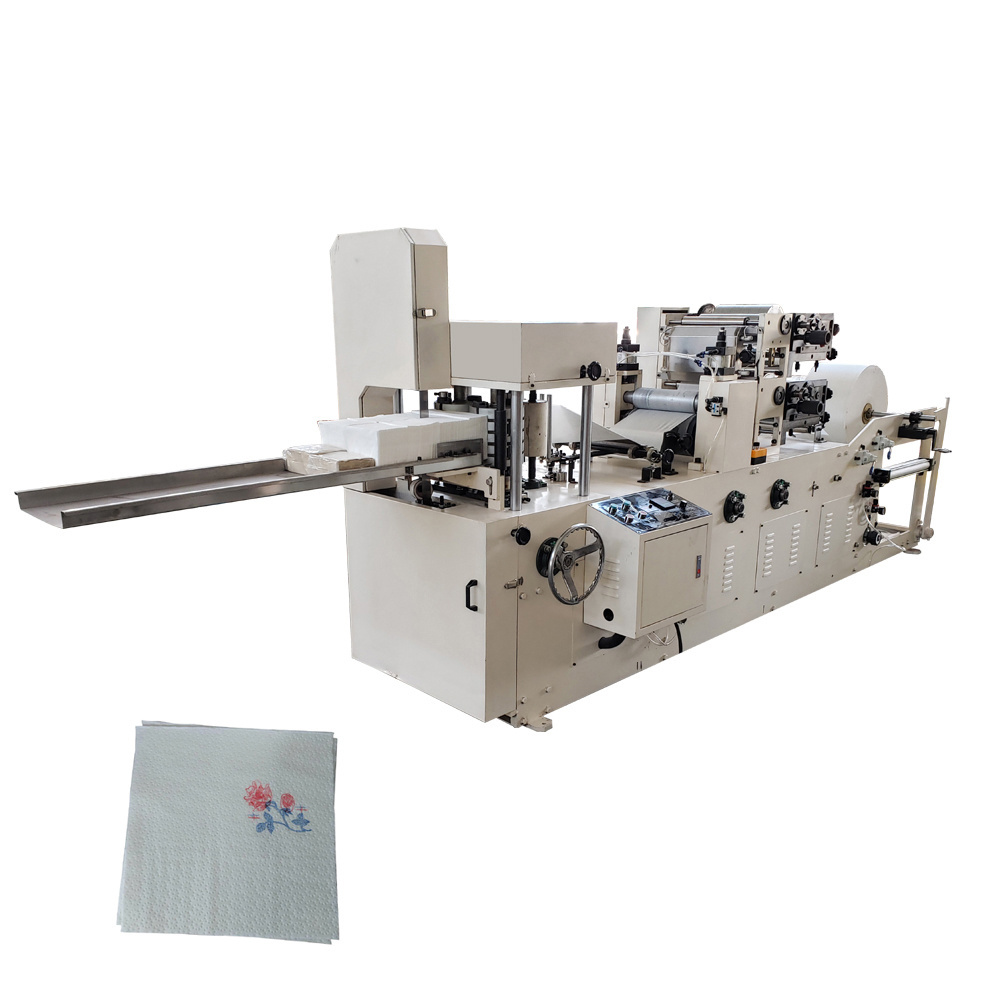 Multi-function Machine To Manufacture Folding Printing  Sanitary Small Tissue Paper Napkins