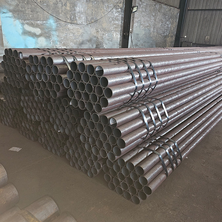 ASTM A53 seamless carbon steel pipe p235gh pipeline end bevel black painted 4'' steel pipes