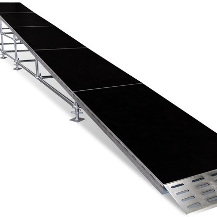 aluminum truck loading stairs portable pole staging stage event