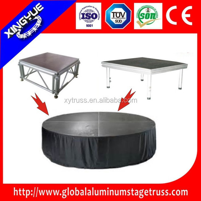 concert /event portable circular stage, aluminum round stage