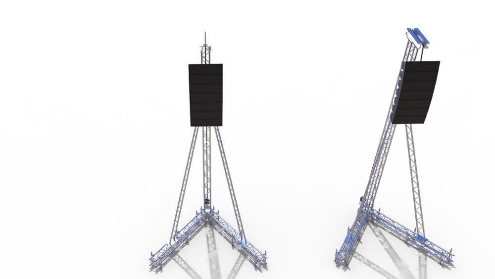 line array truss tower/aluminum PA tower truss/Sound hang truss