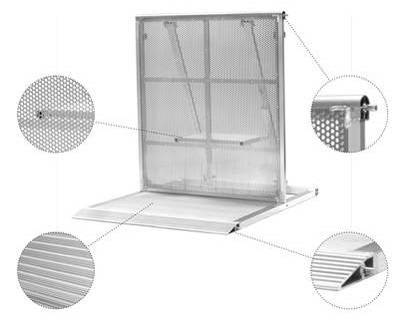 Folding Concert Aluminium Stage Construction Used Barriers Mojo Safety Barricade Crowd Control Barrier