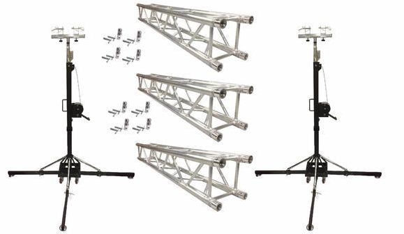 Hot sale 250kg heavy duty truss tower lift 6.5m mobile portable led lighting tower with T-bar