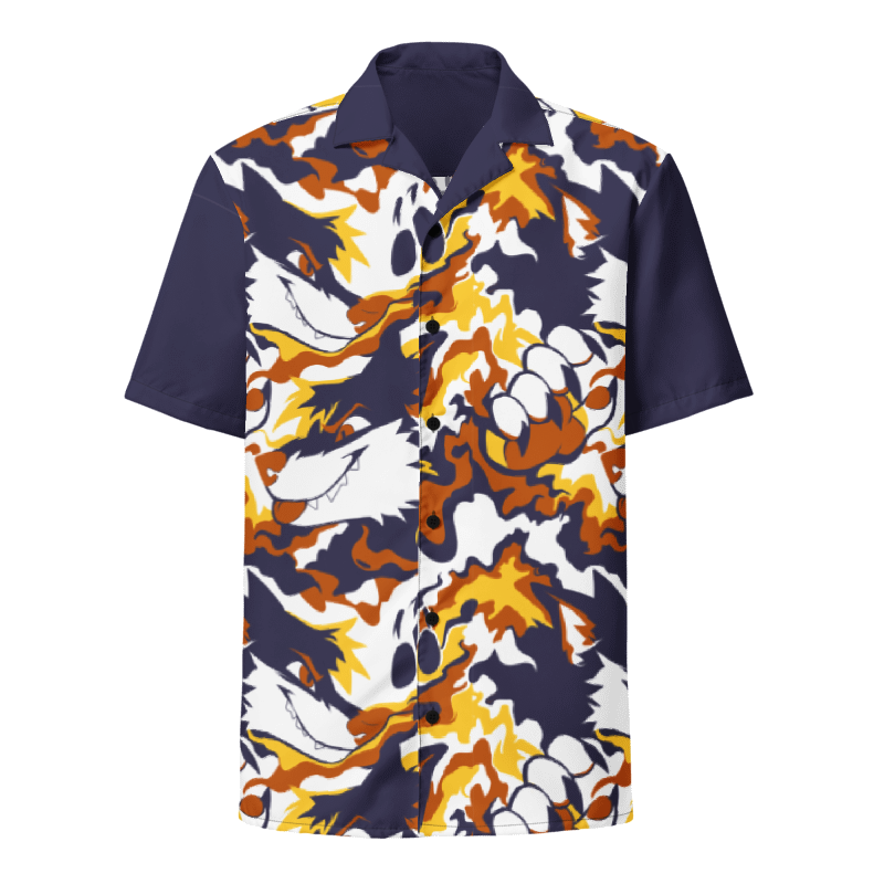 Custom Logo Design Sublimation Print Beach Wear Quick Dry Satin Polyester Button Down Collar Short Sleeves Men's Hawaiian Shirts