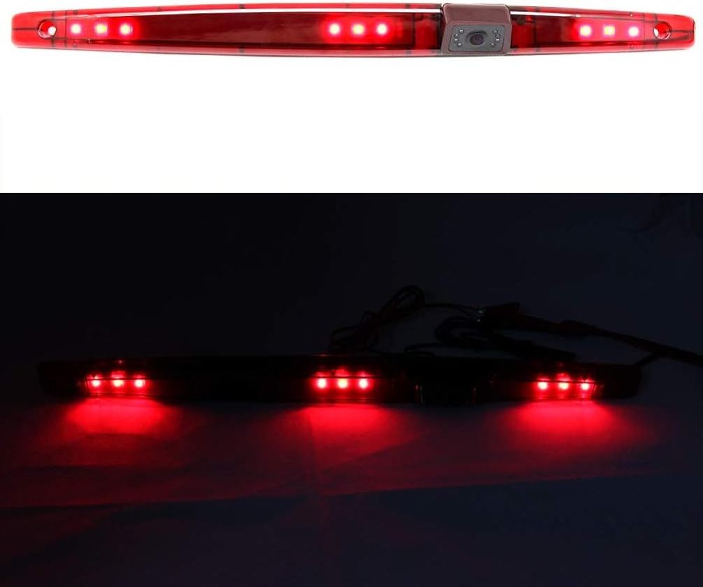 High Roof Mount 3rd Brake Light Backup Camera for Coachmen RV Class C Leprechaun Freelander Chevy 4500 Ford 450 Camper Trailer