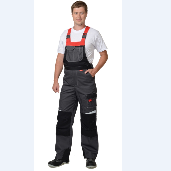 Men's Cotton Blend Long Sleeve Hi-Vis Stripe Workwear Mechanic Work Jumpsuit with Hood Navy Blue