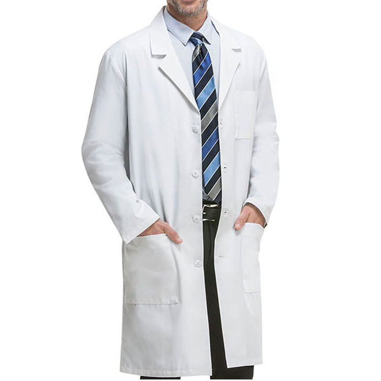 Doctor Gown 100% Cotton Or 65%Polyester/35%Cotton White Lab Coat