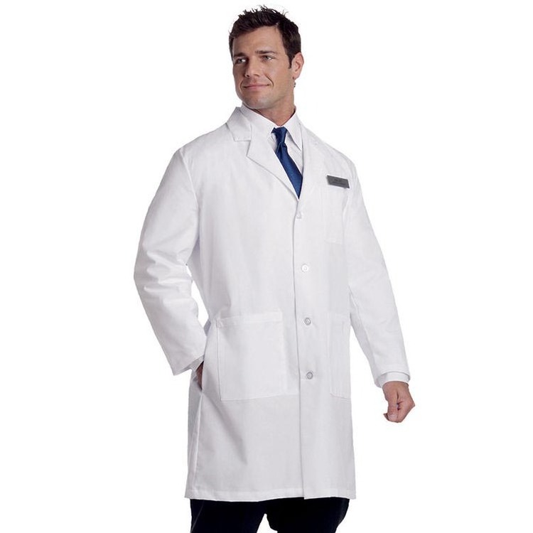 Doctor Gown 100% Cotton Or 65%Polyester/35%Cotton White Lab Coat