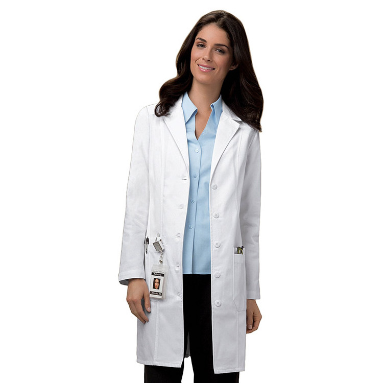 long sleeve full length hospital medical uniforms doctor smock/lab coat, unisex, XXS 4X-large, white