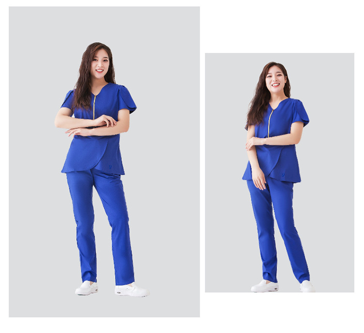 OEM Custom Made Spa Uniforms Spa Scrubs Uniforms Hotel Design Spa Beauty Salon Uniform