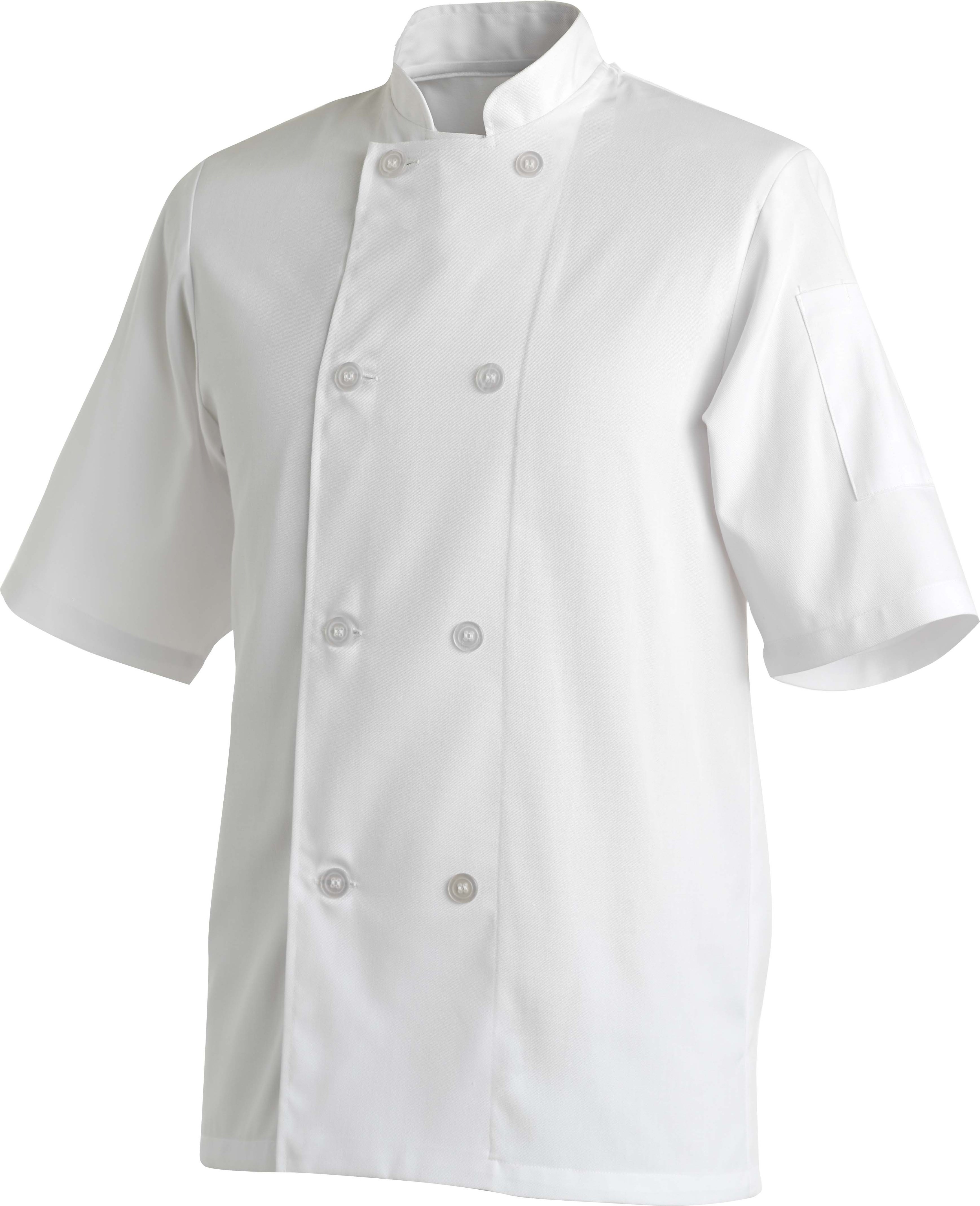 Summer Cool Mesh Back Chef Jacket Short Sleeves Chef Coats with Mesh Underarms