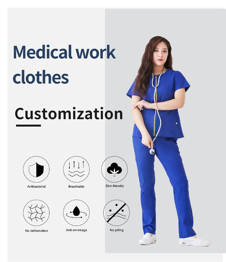 OEM Custom Made Spa Uniforms Spa Scrubs Uniforms Hotel Design Spa Beauty Salon Uniform