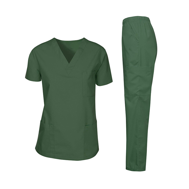 Wholesales High Quality New Style Custom Scrub Sets Long Shorts Sleeve Medical Nurse Scrub Set Uniform