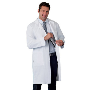 Doctor Gown 100% Cotton Or 65%Polyester/35%Cotton White Lab Coat