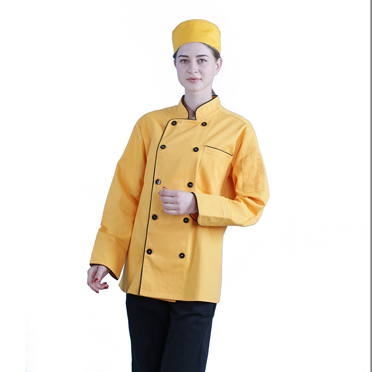 Basic Chef Uniform Jacket Hotel Kitchen Staff Uniform Cook Uniform