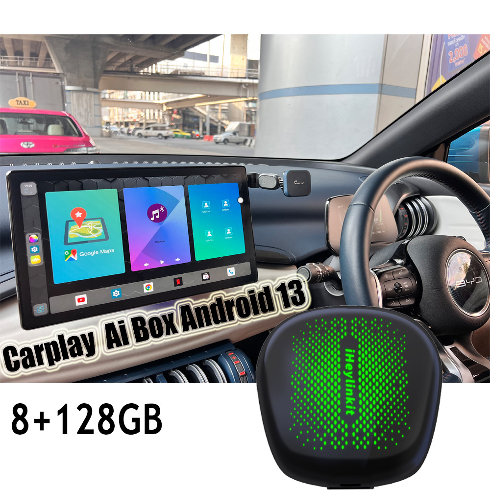 OEM/ODM Universal CarPlay  Android 13  Ai Box  for Youtube Netflix Video Play Wireless CP & AA