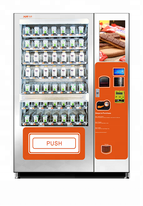 Card operated with LCD advertising players Commercial RO water purifier dispenser/Water vending Machine