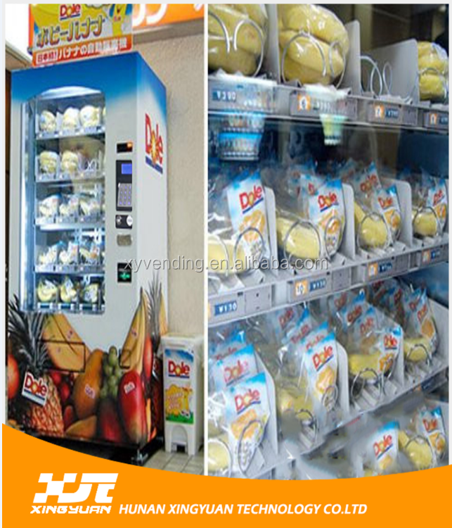 XY 24hrs self-service Hamburger vending machine manufacturer pizza hot dog soup vending machine for sale