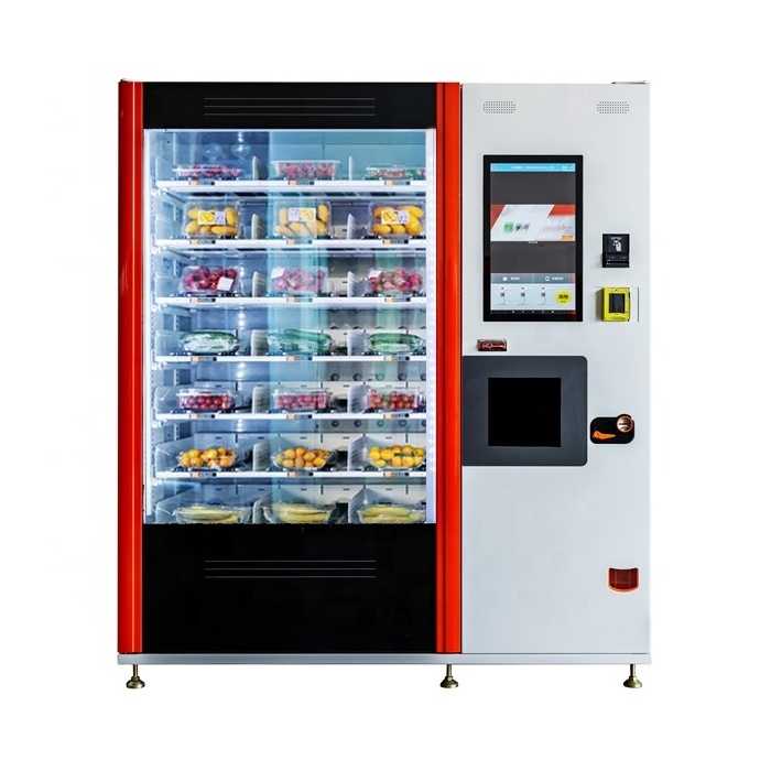 Elevator healthy food vending machine for salad pizza boxes food hot sell