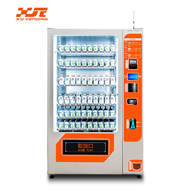 XY belt conveyor lift refrigerated beer combo vending machine dispenser machine