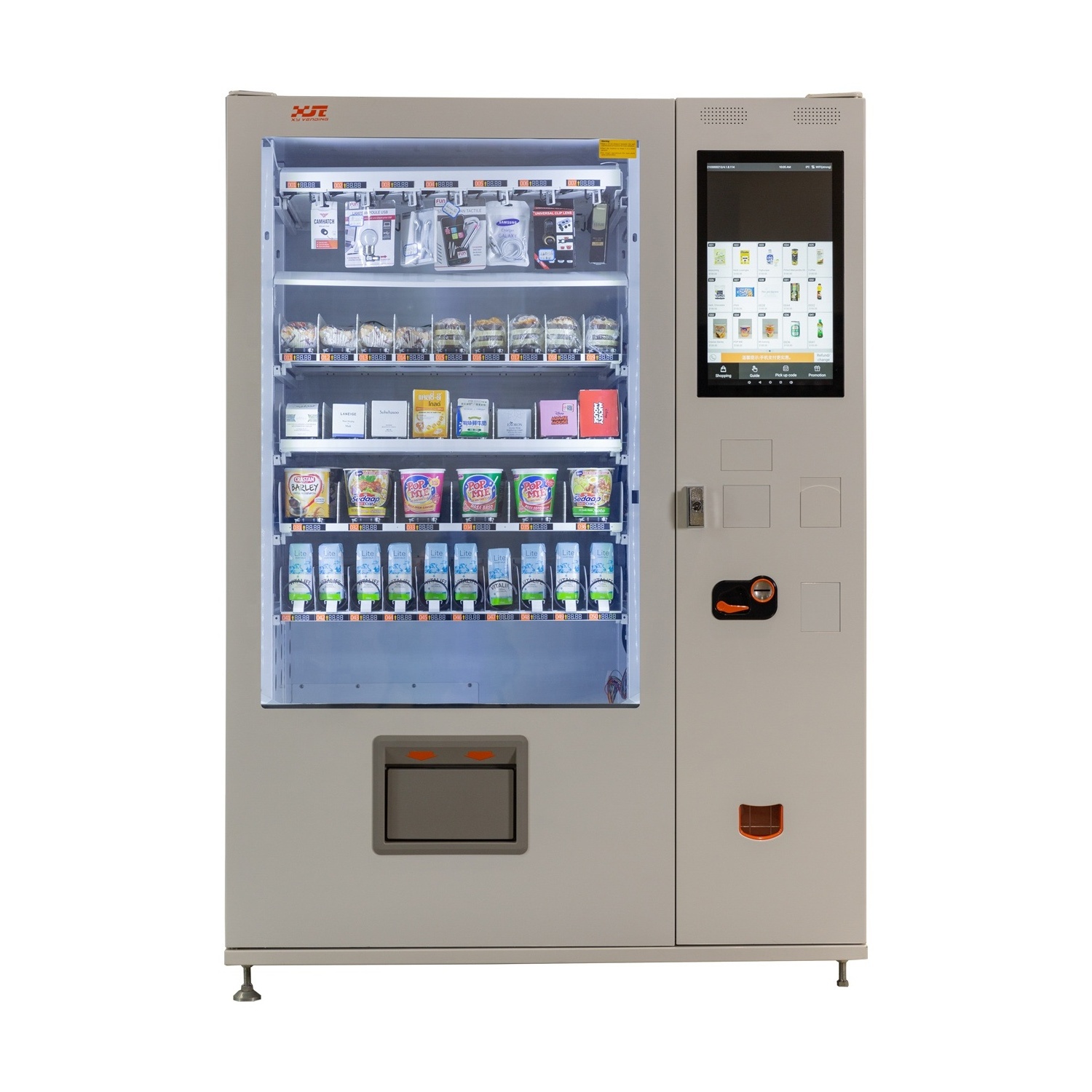 Hamburger Toast Bread Salad Cake Food Vending Machine With CE Certificate