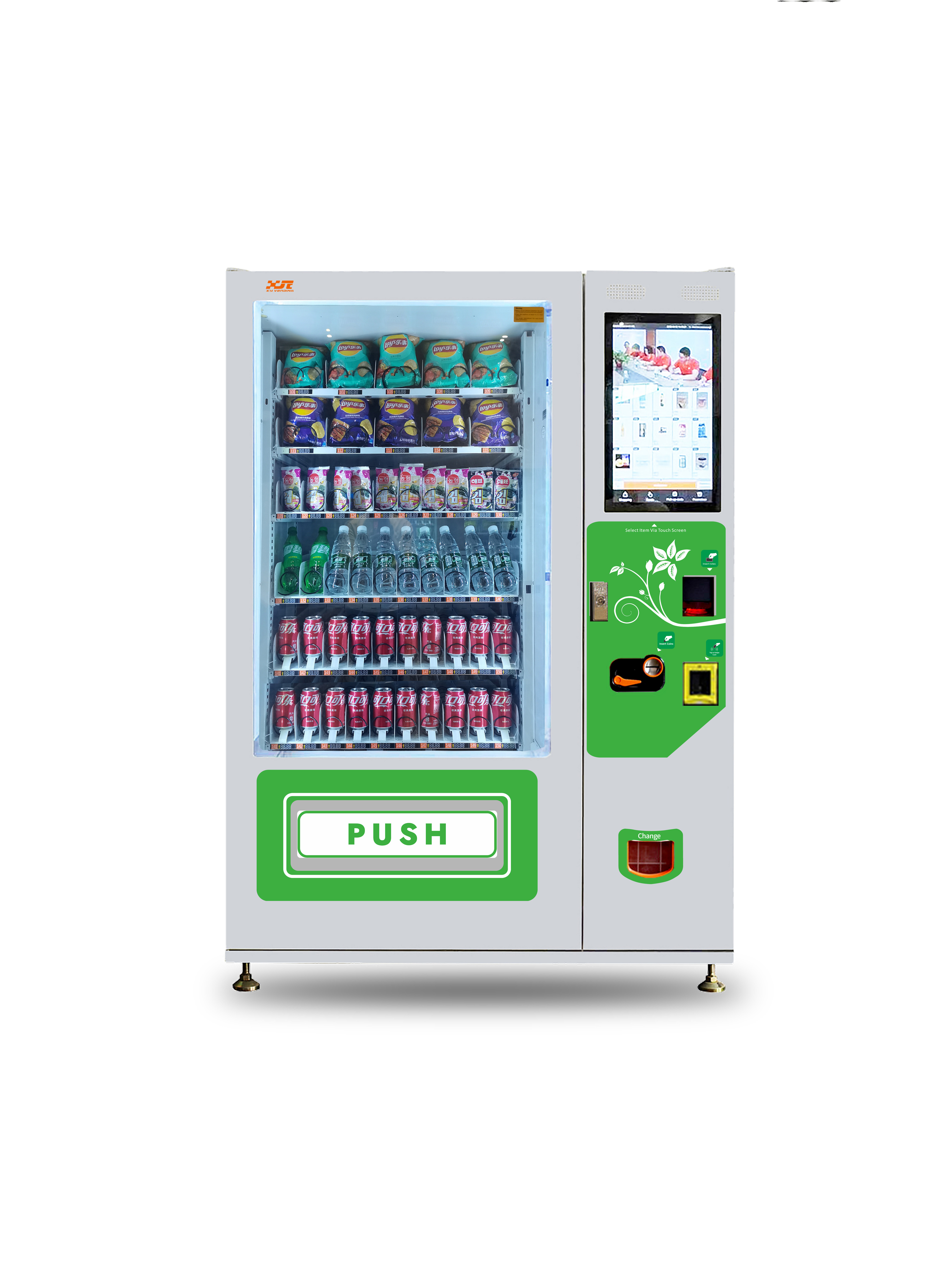 XY Bottled Water Beer Cold Drink Auto Snack Vending Machine