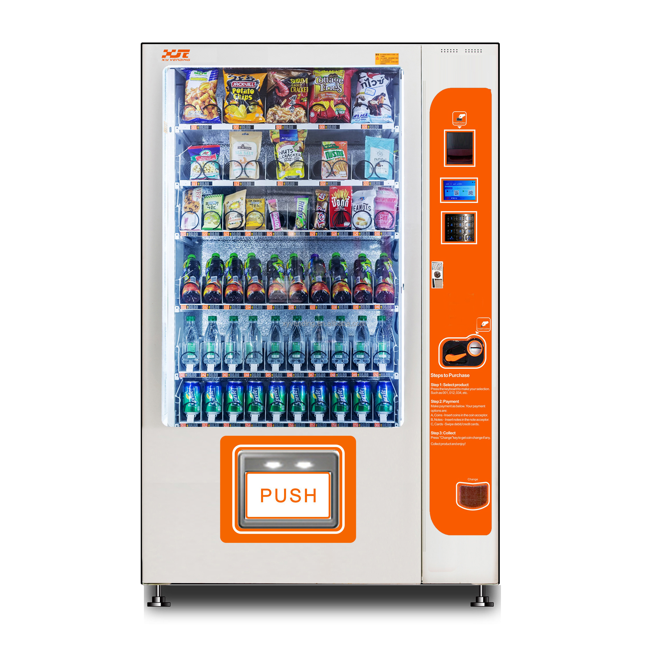 XY Beer/ Champagne Vending Machine with Elevator( XY-SLE-10C)