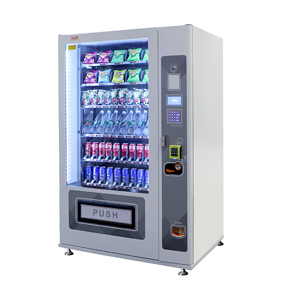 Hot Selling 24 Hours Large Capacity Automatic Combo Snacks Drinks Food  Vending Machine