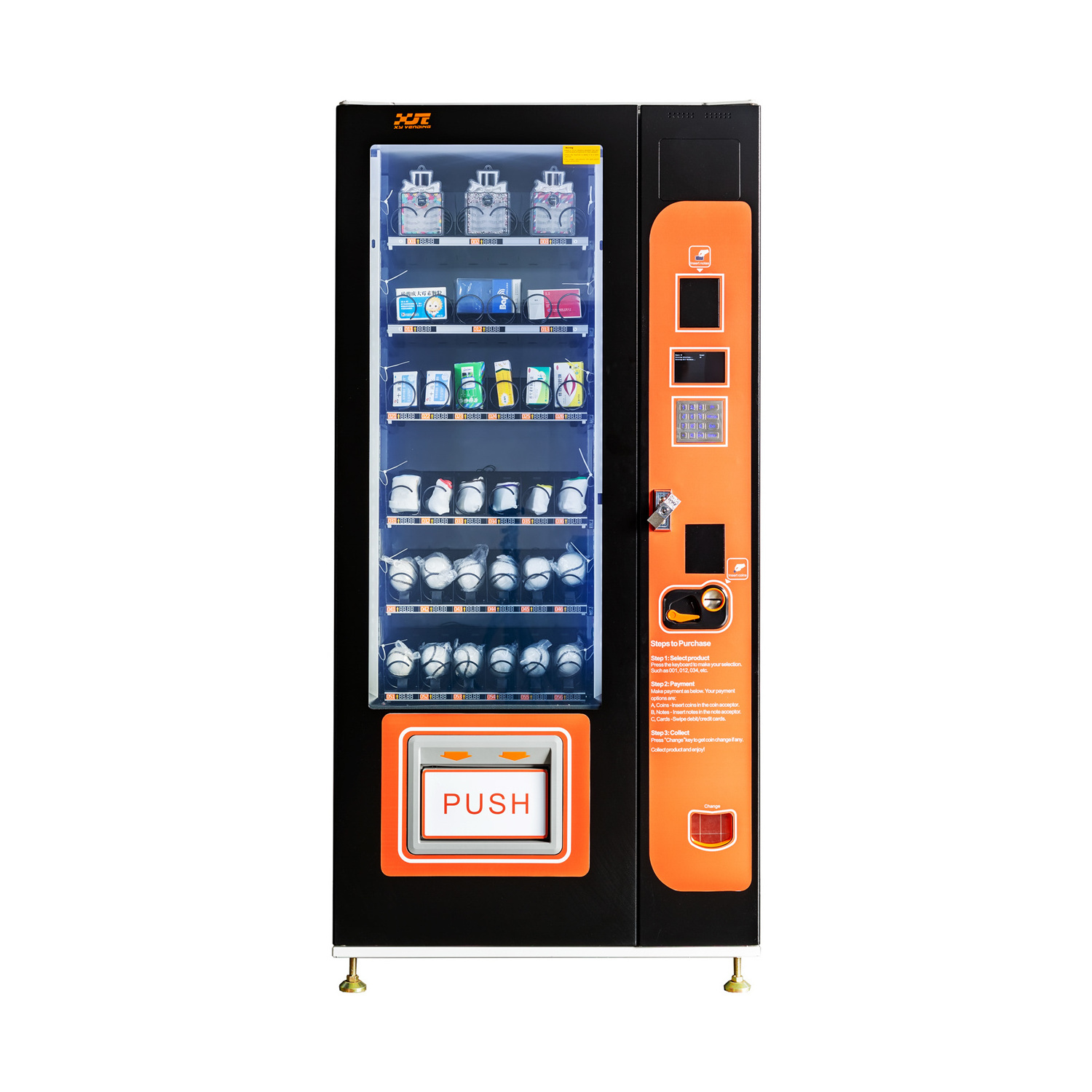 XY Mini Slim Small Combo Refrigerated little Vending Machine For Sale Snacks Drinks Beverages