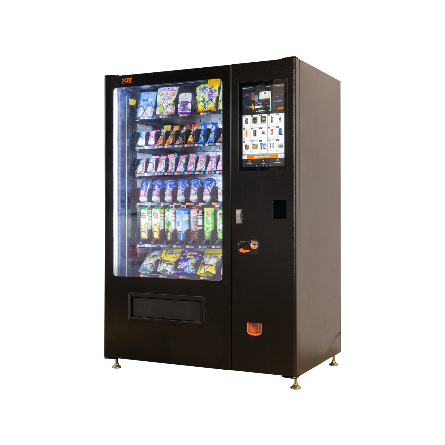 Coin Operated cake pizza Vending Machine salad vegetable fresh fruit food belt vending machine for sale