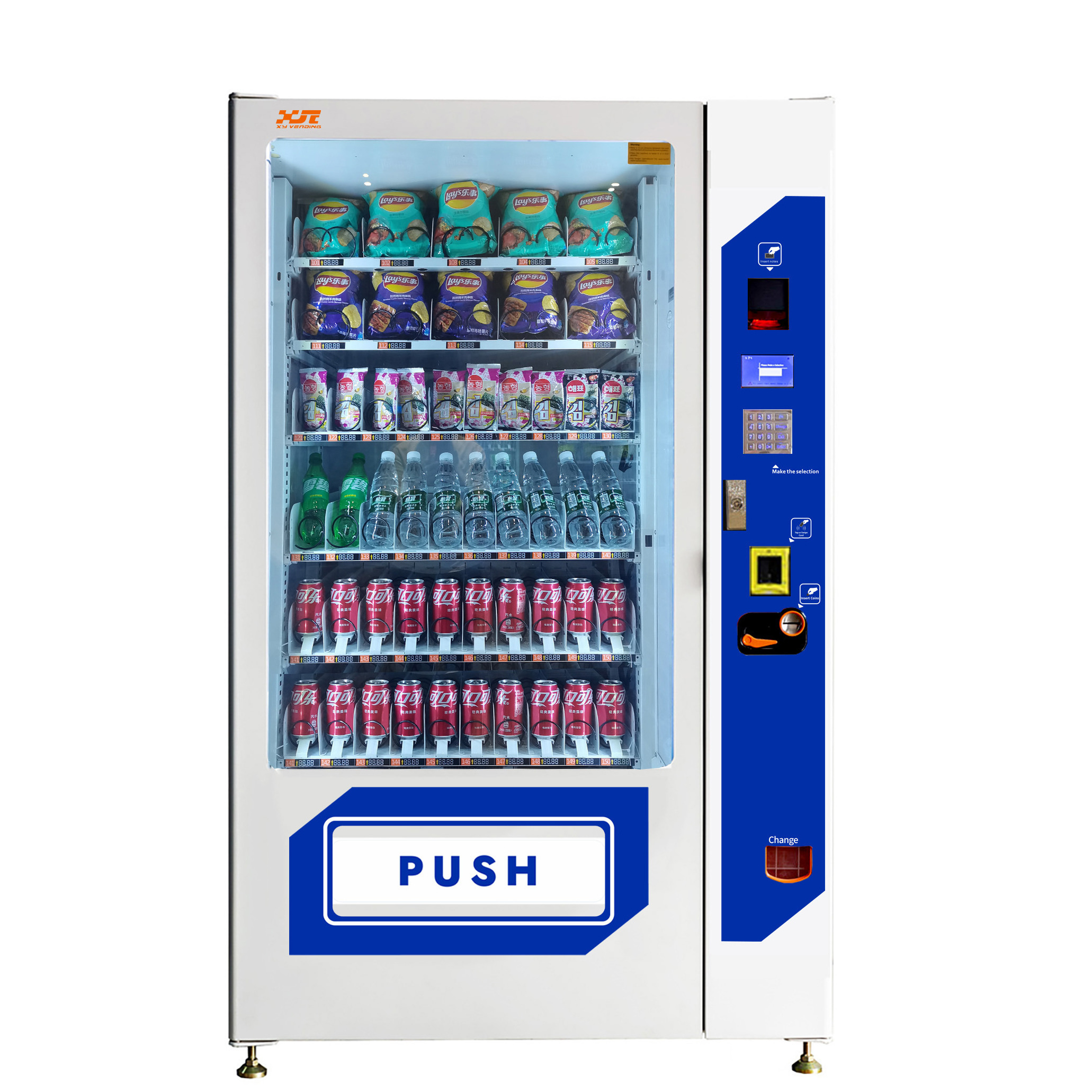 XY China Vending Machine Manufacturer Convenient Store Vending Machines for Food and Drinks Snacks