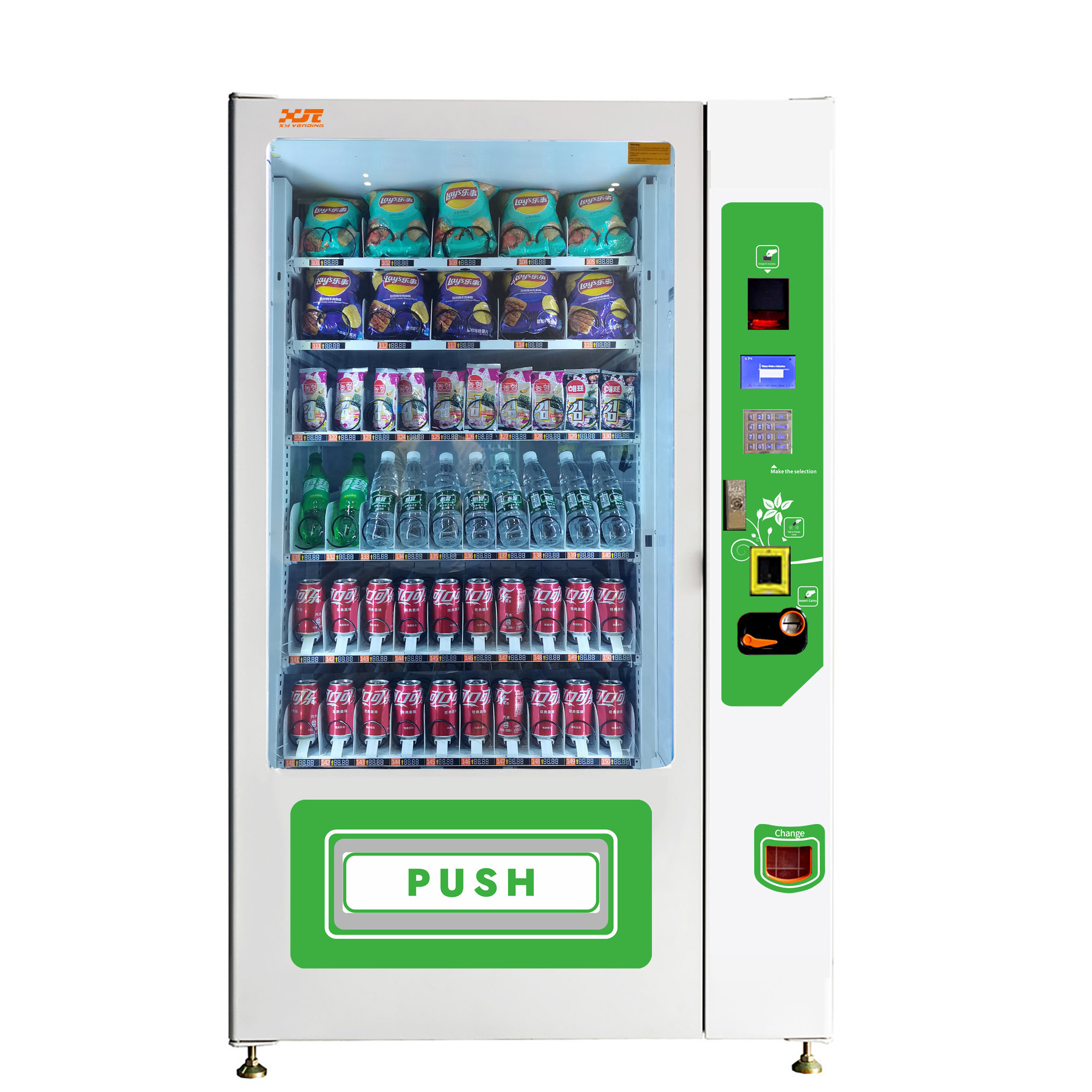 XY Bottled Water Beer Cold Drink Auto Snack Vending Machine