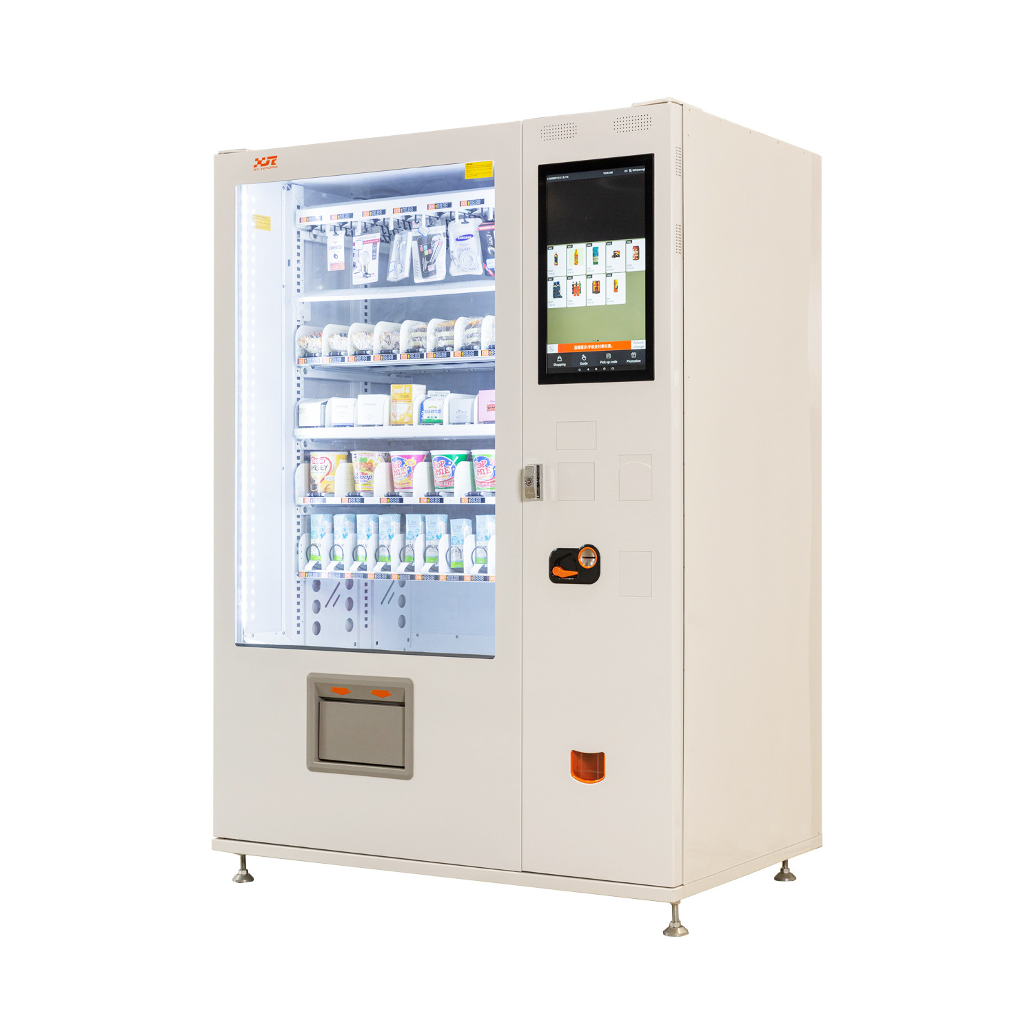 Large Capacity Snack Drink Cigarette Water Vending Machines With Cup Dispenser