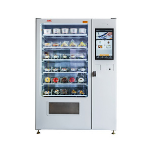 Coin Operated cake pizza Vending Machine salad vegetable fresh fruit food belt vending machine for sale