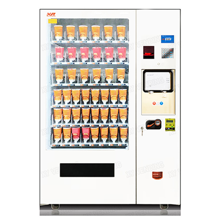 XY Huge Capacity Instant Cup Noodle Ramen Vending Machine With Hot Water Device Remote control  12 months warranty