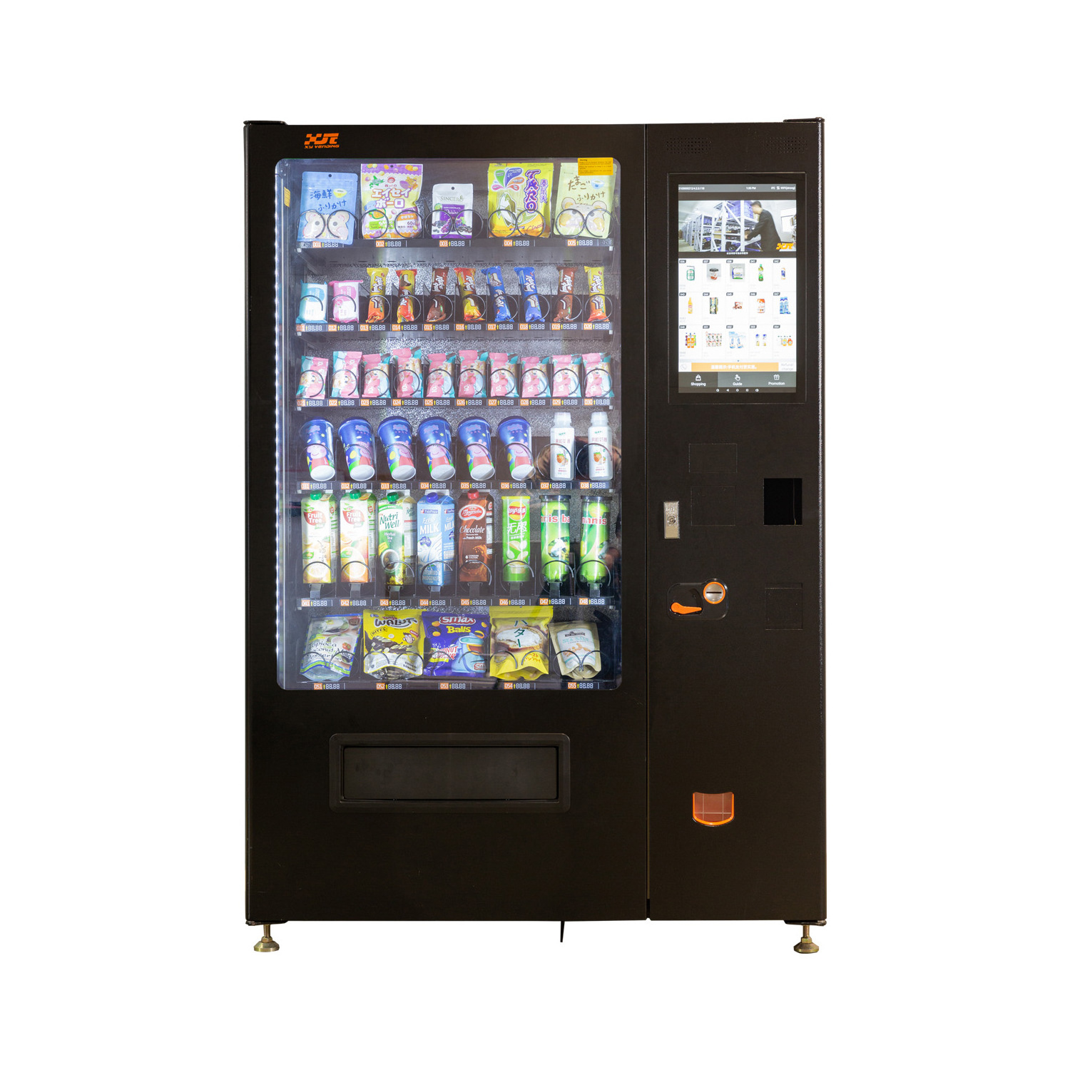 Coin Operated cake pizza Vending Machine salad vegetable fresh fruit food belt vending machine for sale