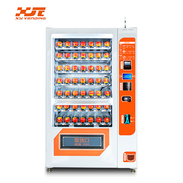 XY belt conveyor lift refrigerated beer combo vending machine dispenser machine