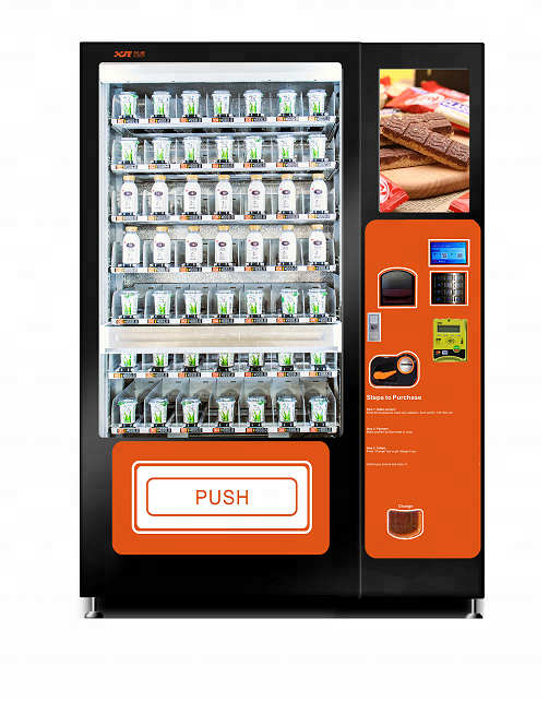 Card operated with LCD advertising players Commercial RO water purifier dispenser/Water vending Machine