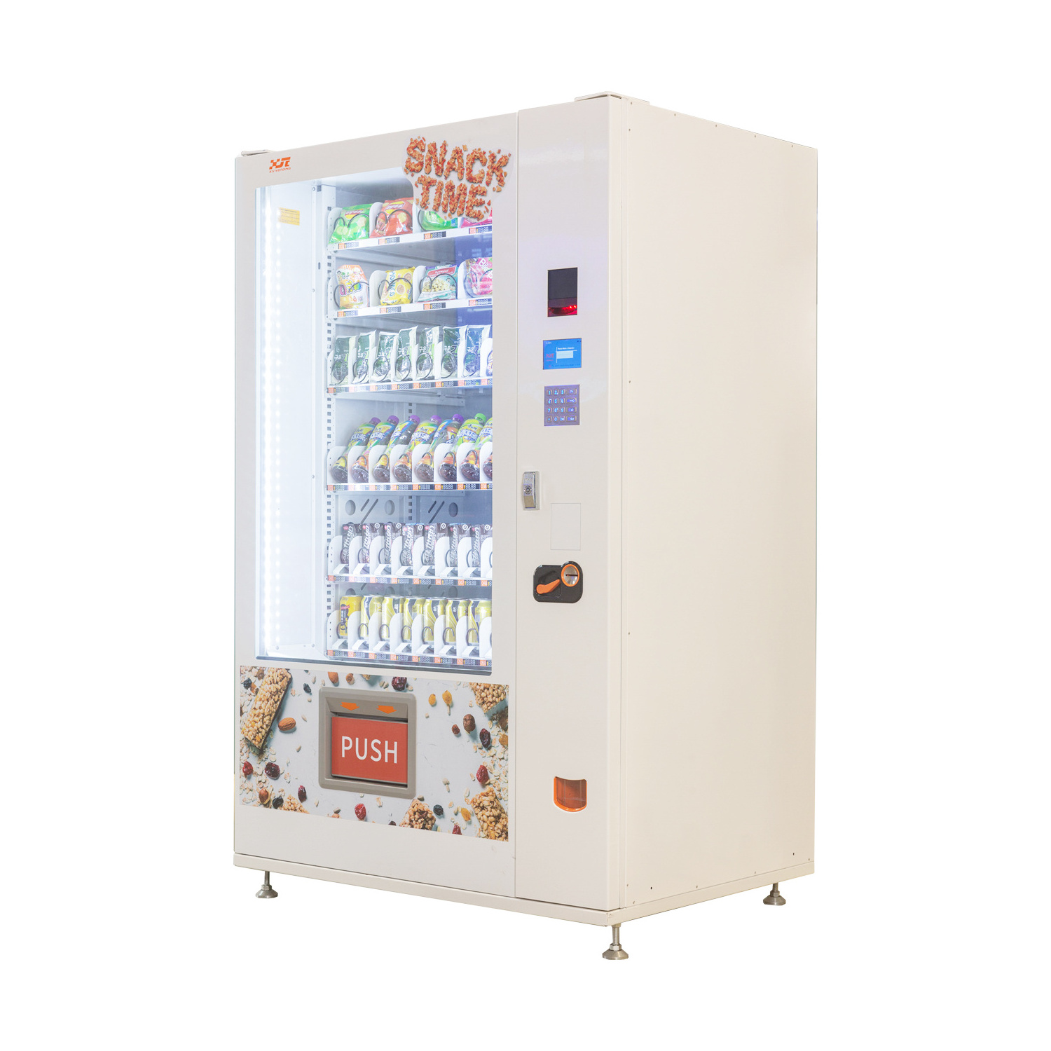 High efficiency power bank mobile phone charging snack and beverage vending machine