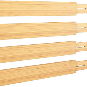 Bamboo Drawer Divider Bamboo Separators Organization Expandable Organizers for Kitchen Bedroom Bathroom