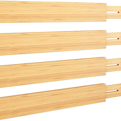 Bamboo Drawer Divider Bamboo Separators Organization Expandable Organizers for Kitchen Bedroom Bathroom