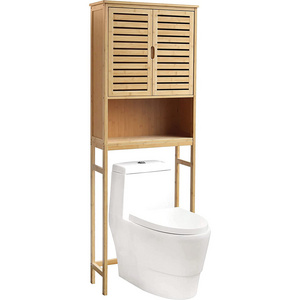 2-Tier Storage Shelves Rack Organizer Bathroom Shelf Over The Toilet storage cabinet with for Bathroom