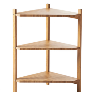 Natural Bamboo 3 Tiers Free-standing Shelf Bathroom Shower Caddy Display Rack For Bathroom Living Room Bedroom