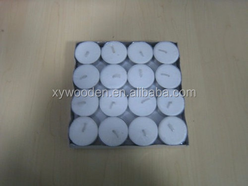 Wholesale unscented colored tea light candles